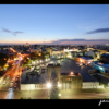 Atardecer con vista hacia plaza de armas en Villahermosa